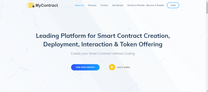 MyContract Home Page